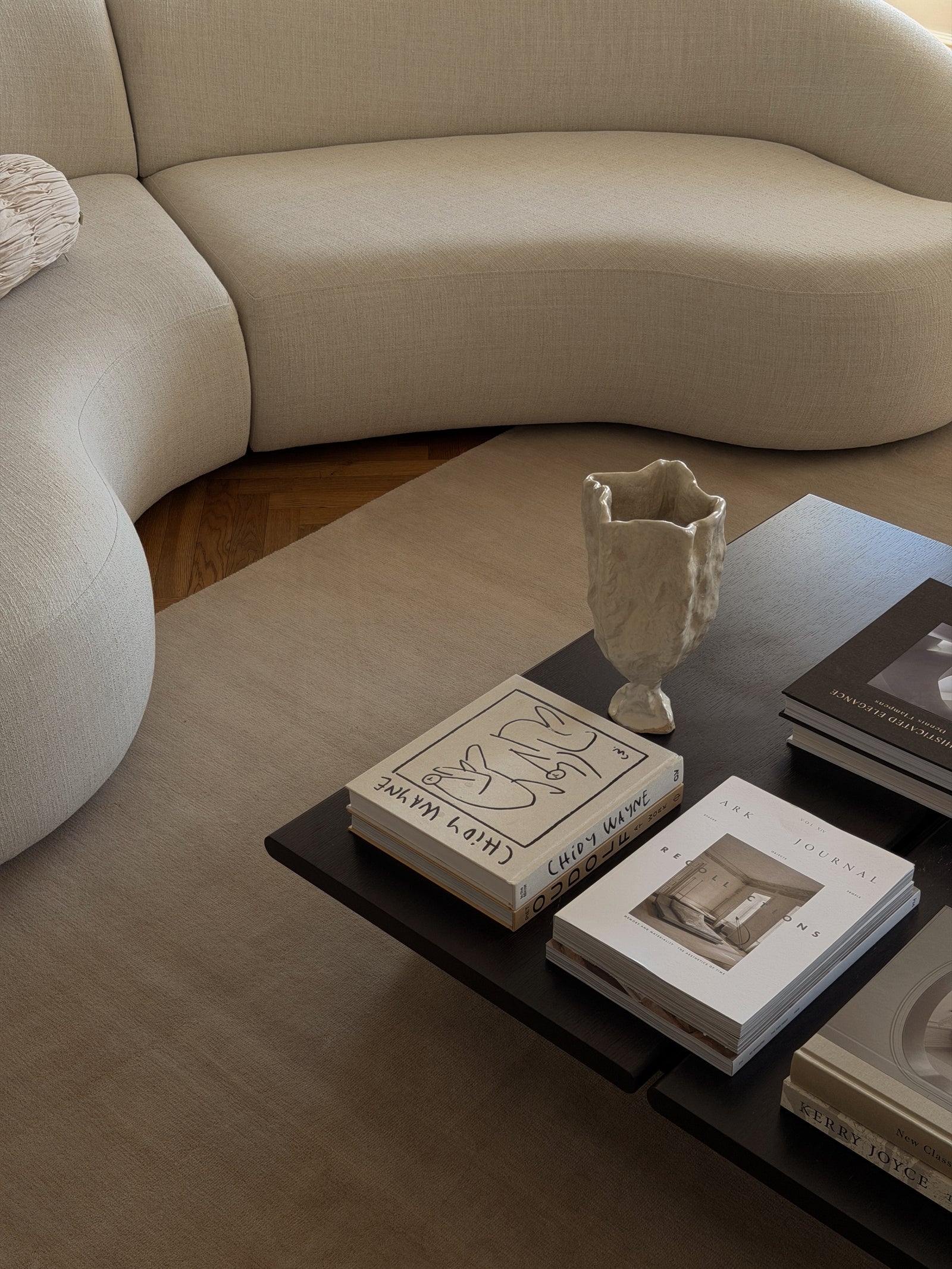 Massimo Copenhagen rug in a sculptural living space